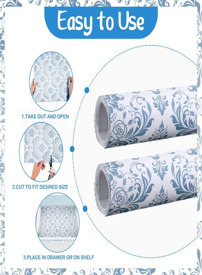 Fainne 24 Sheets Scented Drawer Liners for Dresser 15.7 x 22.8 Inch Lavender Drawer Paper Non Adhesive Liners Dresser Scented Floral Print Fragrant for Kitchen Cabinet Shelf Closet(Vivid Style) - Image 3